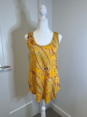 GEORGE Sleeveless Paisley Scoop Neck Tank Top - FREE SHIPPING on Bundles $85+